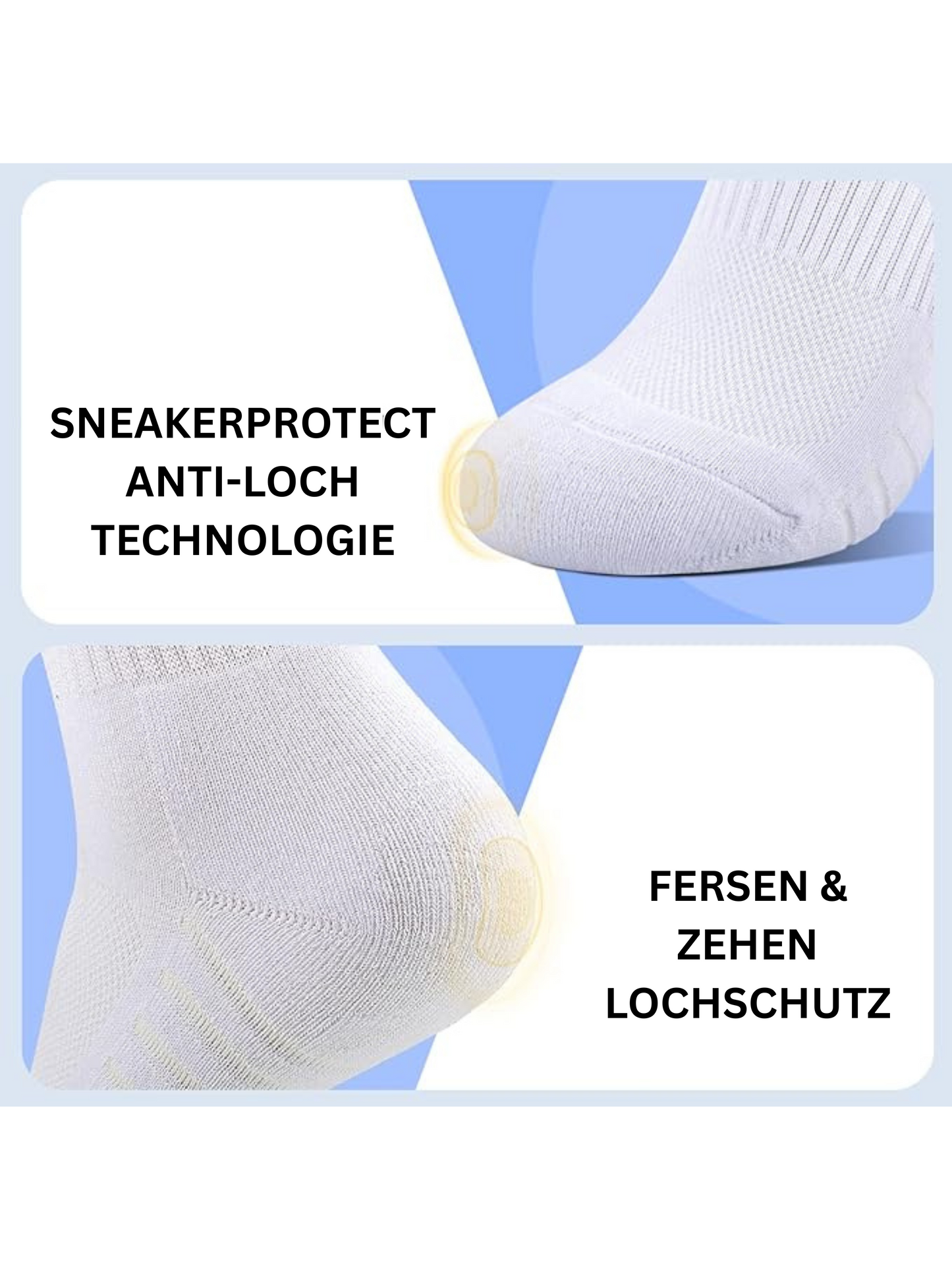 Bequeme Tennissocken mit elastischem Bund – ideal für Fitness, Laufen und Freizeit