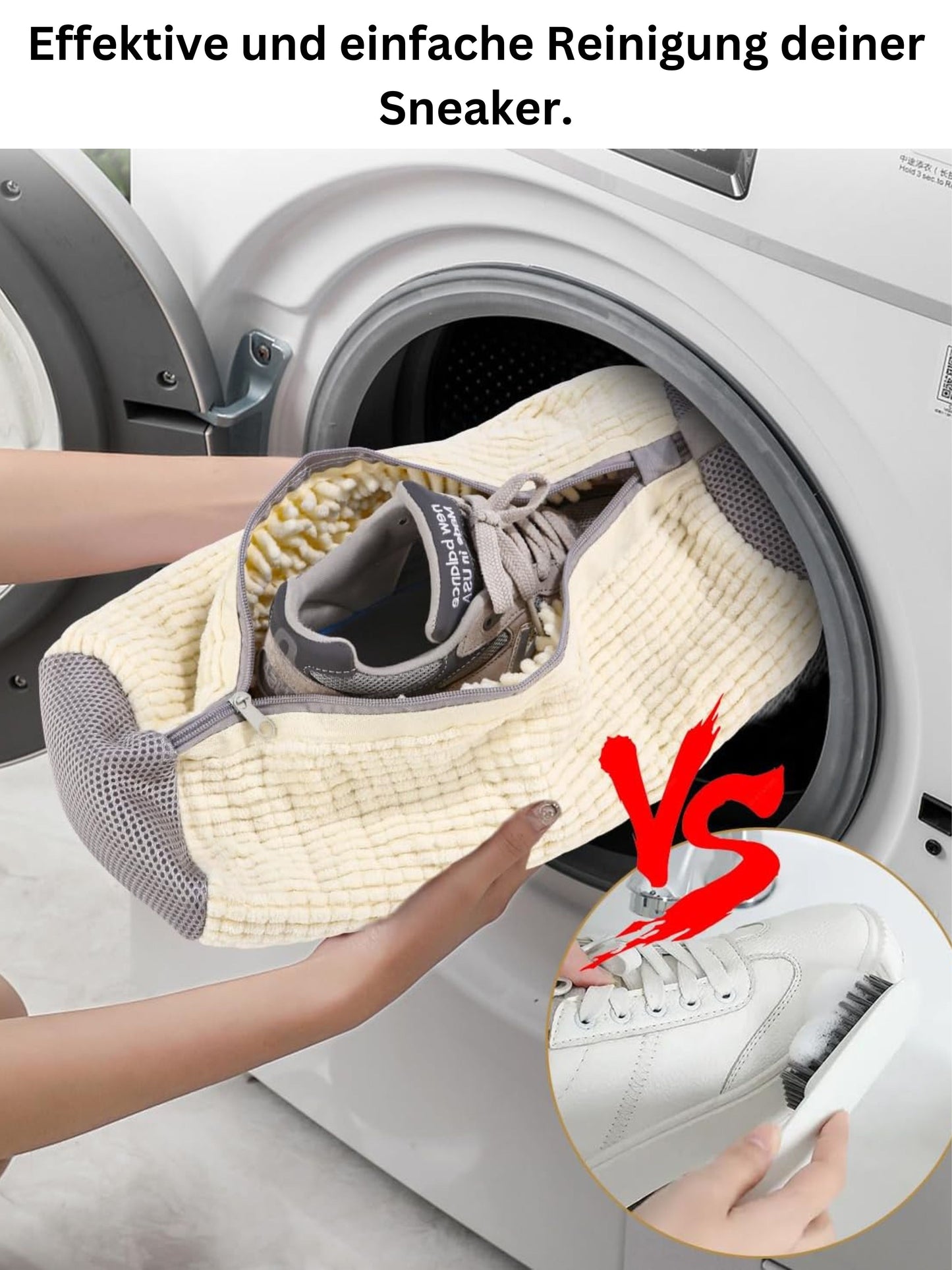 Praktischer Sneaker Waschbeutel – ideal für ein Turnschuh pro Beutel