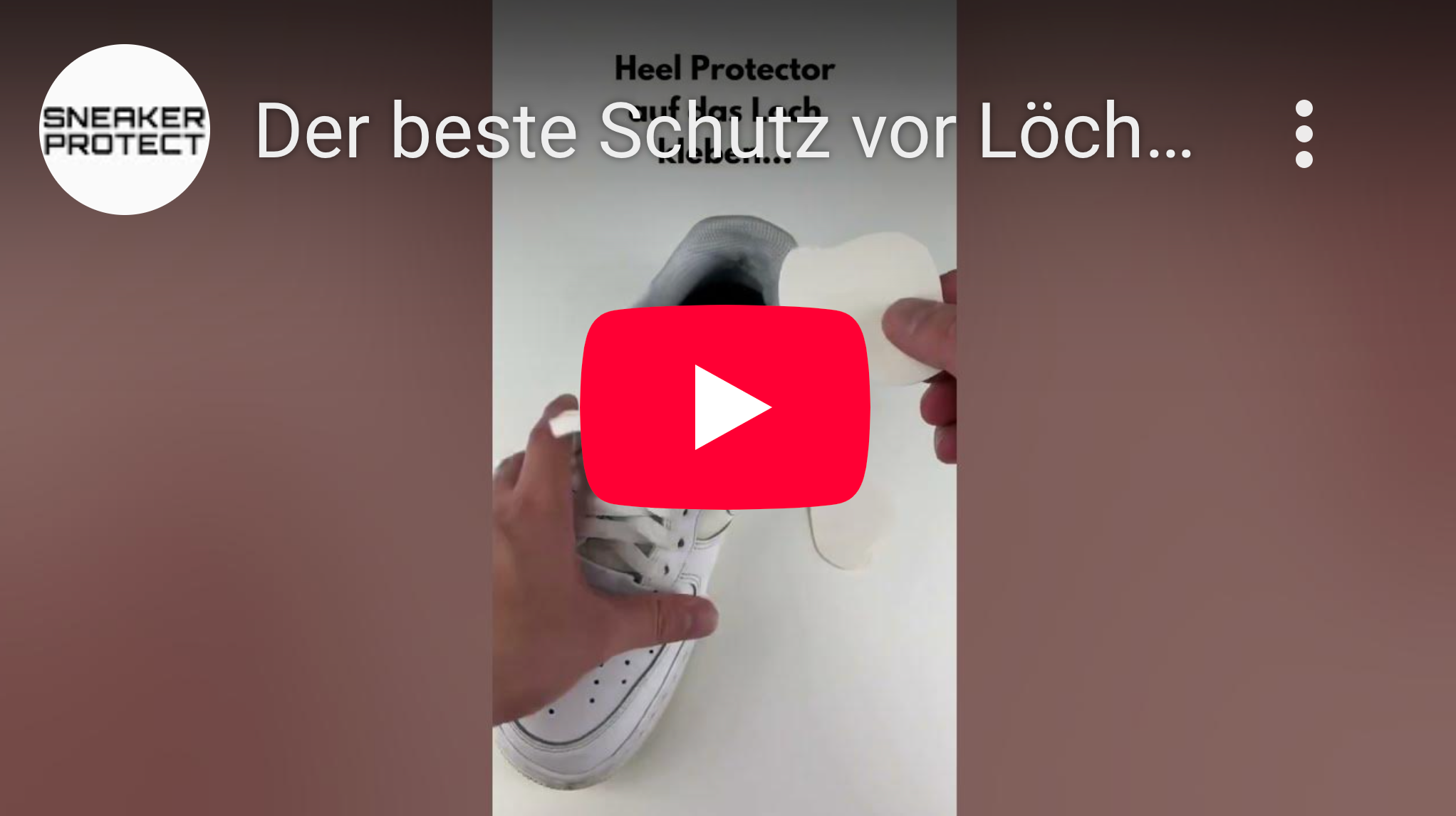 Video laden: Schuh Ferse Loch reparieren Sneaker Lochreparatur