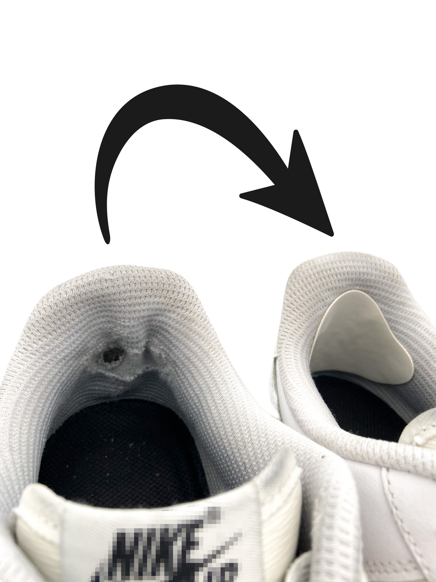 Sneaker Fersen Schutz Pads zum Reparieren von Löchern und Rissen in Schuhen – Selbstklebend, langlebig und unsichtbar für bequemen Halt
